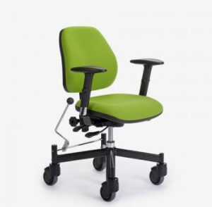 Medisit Solus 722.1 werkstoel, verrijdbaar, met stamskin bekleding, p/st